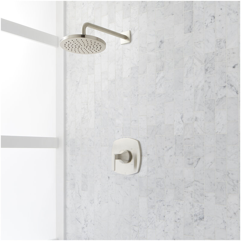 Sefina Pressure Balance Shower System - Brushed Nickel, Brushed Nickel