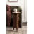 Kanna Wavy Round Mango Wood Drink Table-1888188786