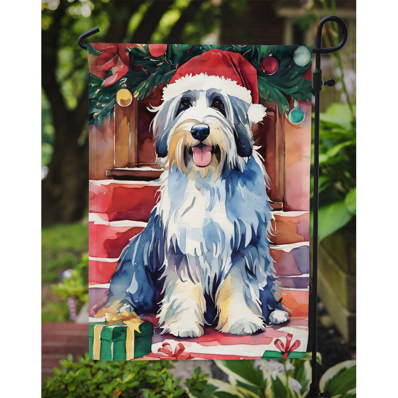 Polyester double face Noël, H 15,5 po x l 11,25 po