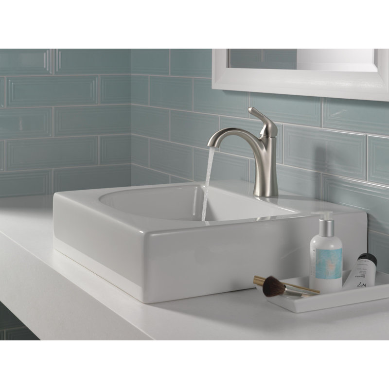 Robinet de salle de bain monotrou avec ensemble de drain Arvo, robinet de lavabo de salle de bain à poignée simple