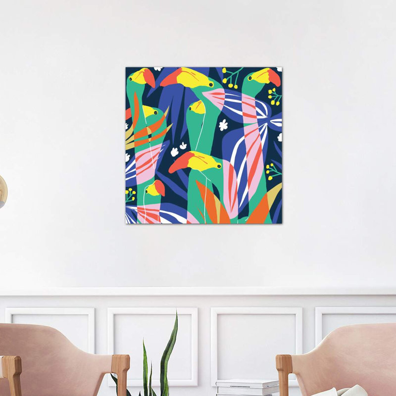 Don't Give A Flock - Wrapped Canvas Print, 66.04 cm H x 66.04 cm W x 1.91 cm D