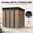 Compact Brown Metal Shed