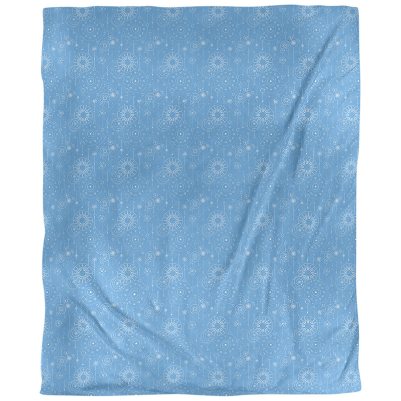 Fabric, Blue, 58" L x 36" W, Cotton Twill