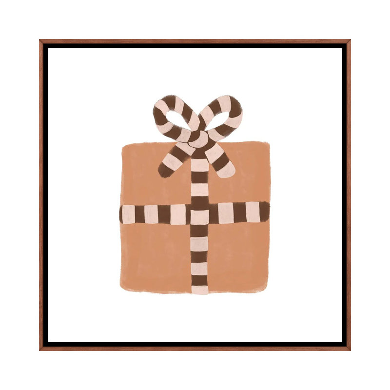 Cadeau de Noël par Orara studio-reproduction d’art, H 18 po x l 18 po x 1,5 po, Cadre bois classique, Pas de tapis