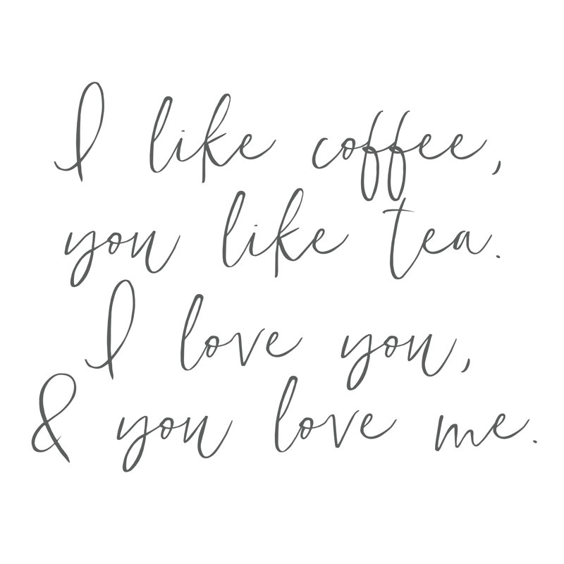 Coffee And Tea - Wrapped Canvas Print, 122cm H x 122cm W