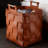 Grey,Handwoven Leather Laundry Hamper - Large Capacity Storage Basket For Clothes, Stylish Home Decor With Waterproof And Easy-To-Clean Design-1439462166-1439462164