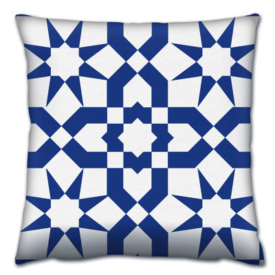 Coussin lavable de qualité supérieure, 17,0 x 17,0 pouces, 50% coton / 50% polyester, rembourrage en silicone, fermeture à glissière dissimulée | Doux, confortable et repassable | Parfait pour la décoration intérieure, le salon et la chambre à cou