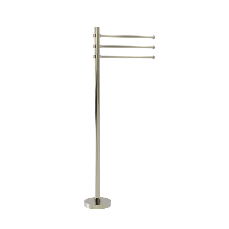 Porte-serviettes sur pied Gober, Nickel poli