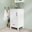 Meuble-lavabo blanc 18 po entièrement assemblé-887060096