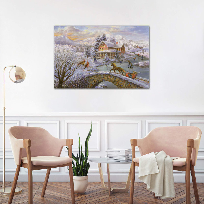 Winter Joy by Nicky Boehme - Print on Canvas, 101.6 cm H x 66.04 cm W x 1.91 cm D, No Frame