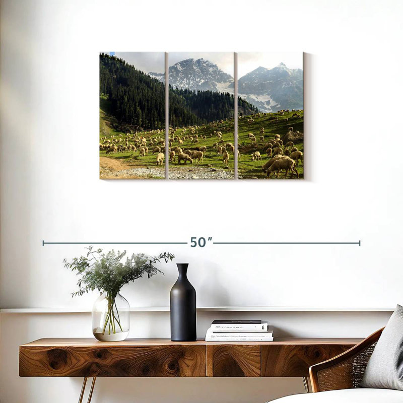 Brampt Kashmir Valley Sheep, 20" H x 33" W