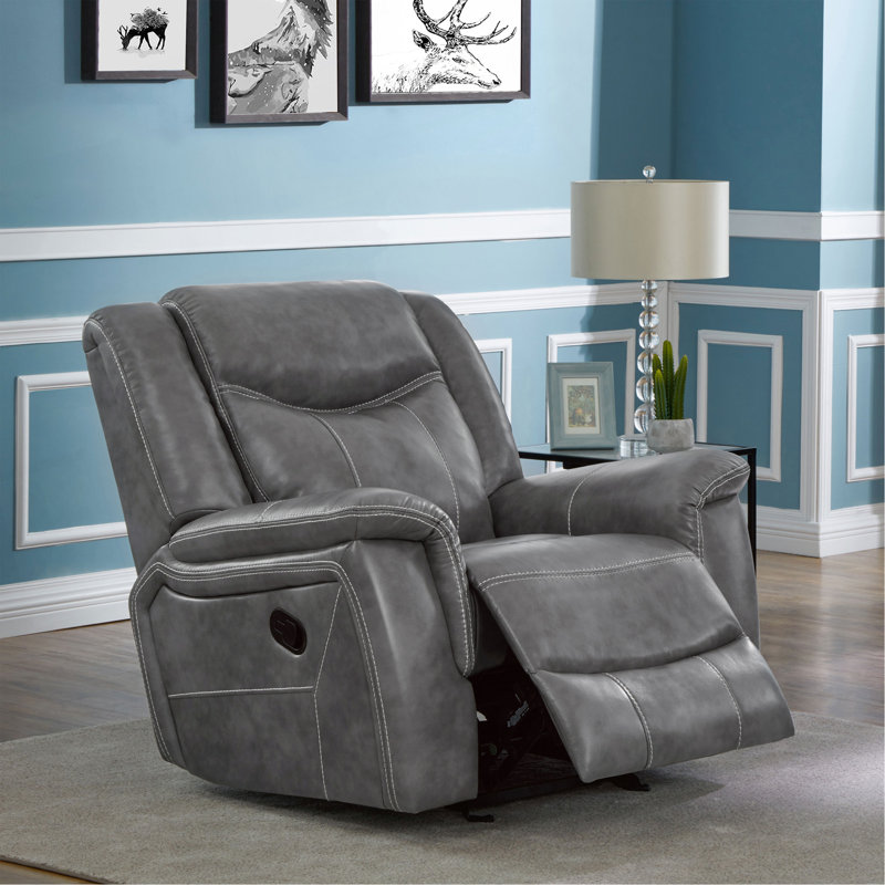 Fauteuil inclinable avec accoudoirs rembourrés et rembourrés Encino