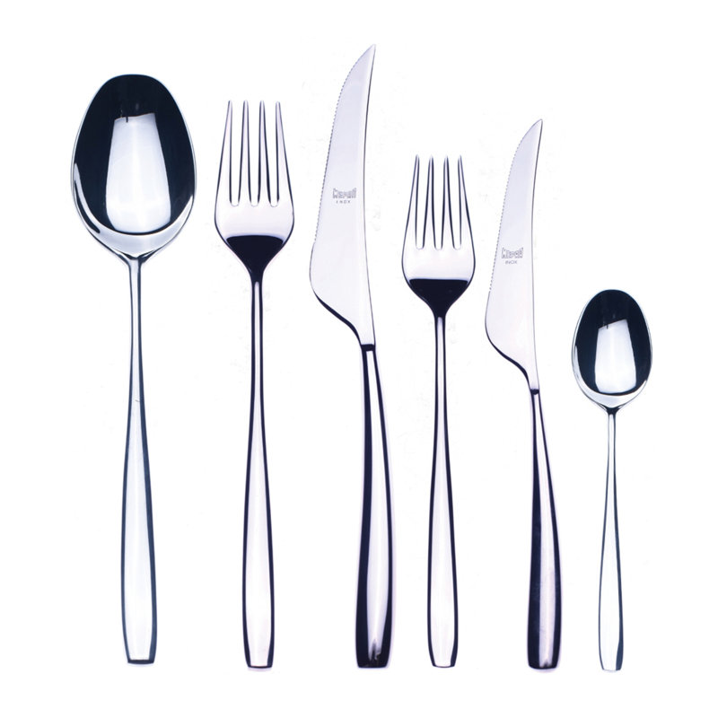 Ensemble de couverts Avanguardia - 36 pièces - Acier inoxydable, Argent argent