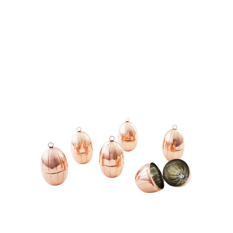 Coppermill Kitchen Vintage Inspired Fluted Egg Ornament