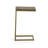 Modern Gold 10" W x 25.3" H Space-Saving C-Shaped Side Table-351710573-351710571