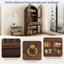 Armoire de bar haute et arquée pour un rangement et une présentation élégants-1292039370