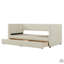 Twin Size Corduroy Daybed With Two Drawers And Wood Slat