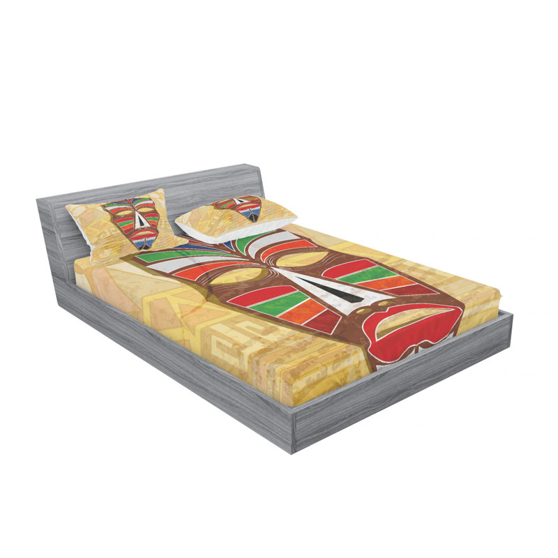 Ensemble de draps Maskon, Ensemble de drap pour grand lit avec drap-housse