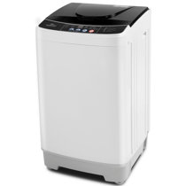 Panda Portable Washing Machine, 10lbs Capacity, 10 Wash Programs, 2 Built in rollers/casters, Compact Top Load Cloth Washer, 1.34 Cu.Ft