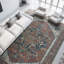 Tapis rouille et rouille de haute qualité noué à la main