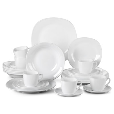 Esmer 30 Piece Glass Dinnerware Set - Service for 6