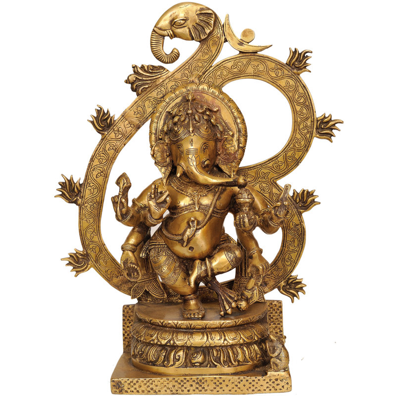 Six bras Ganesha gravant le bras cosmique Syllable
