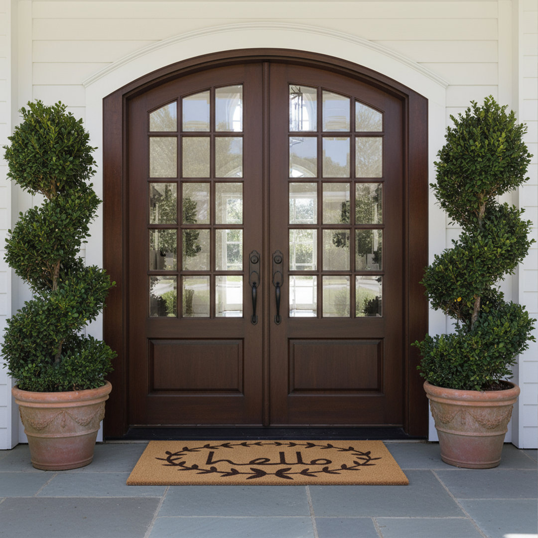 Bronsen Non-Slip Outdoor Doormat Winston Porter Mat Size: Rectangle 3' x 6'