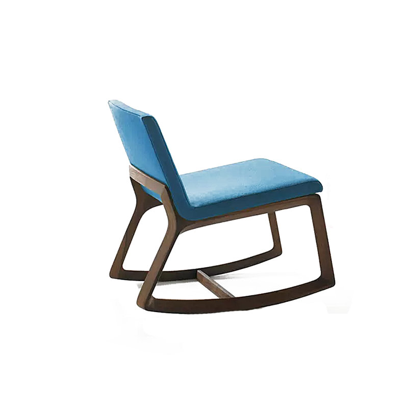 Chaise berçante moderne simple, Bleu