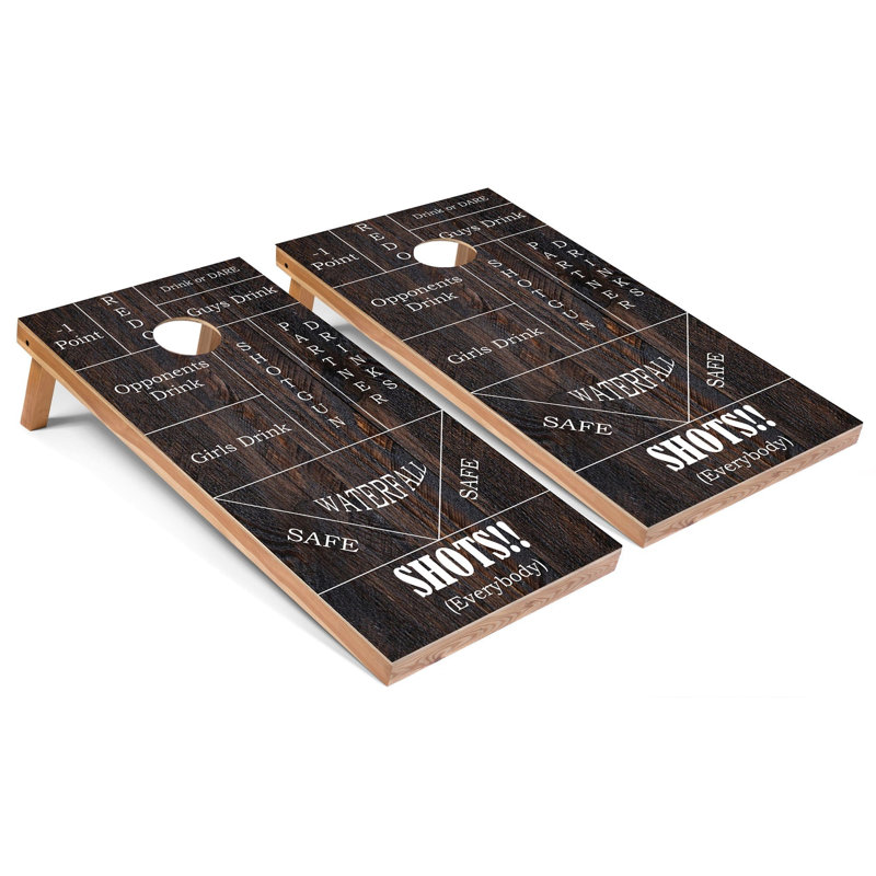 2' x 4' Drinking Game Cornhole Boards with LED Lights