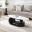 Ensemble de 2 tables basses gigognes modernes, élégant faux marbre et structure en acier durable pour le salon-1833363760-1833363723