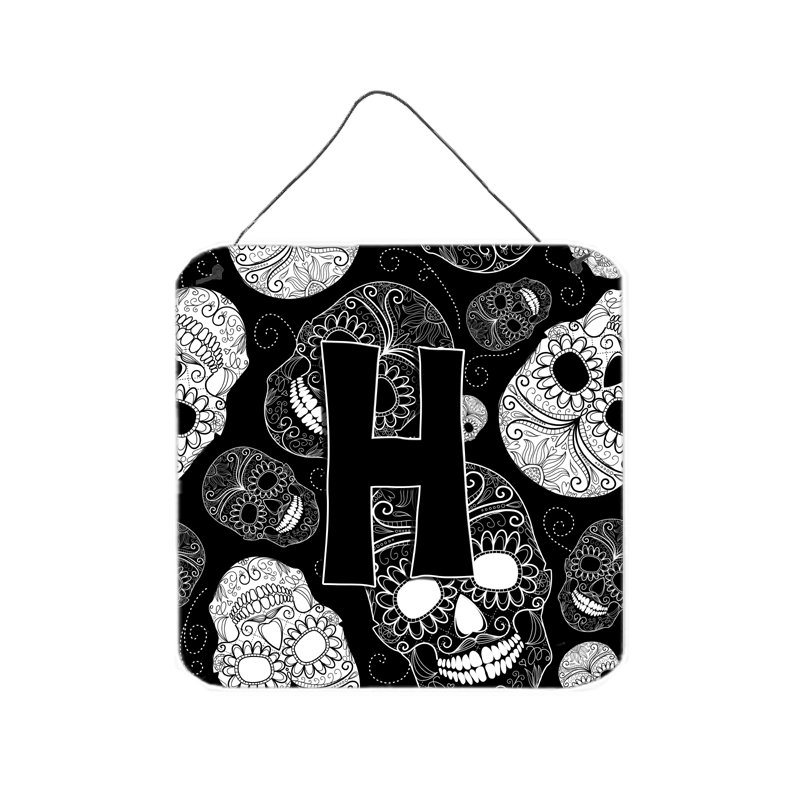 Day of The Dead Skulls Graphic Art Plaque, H