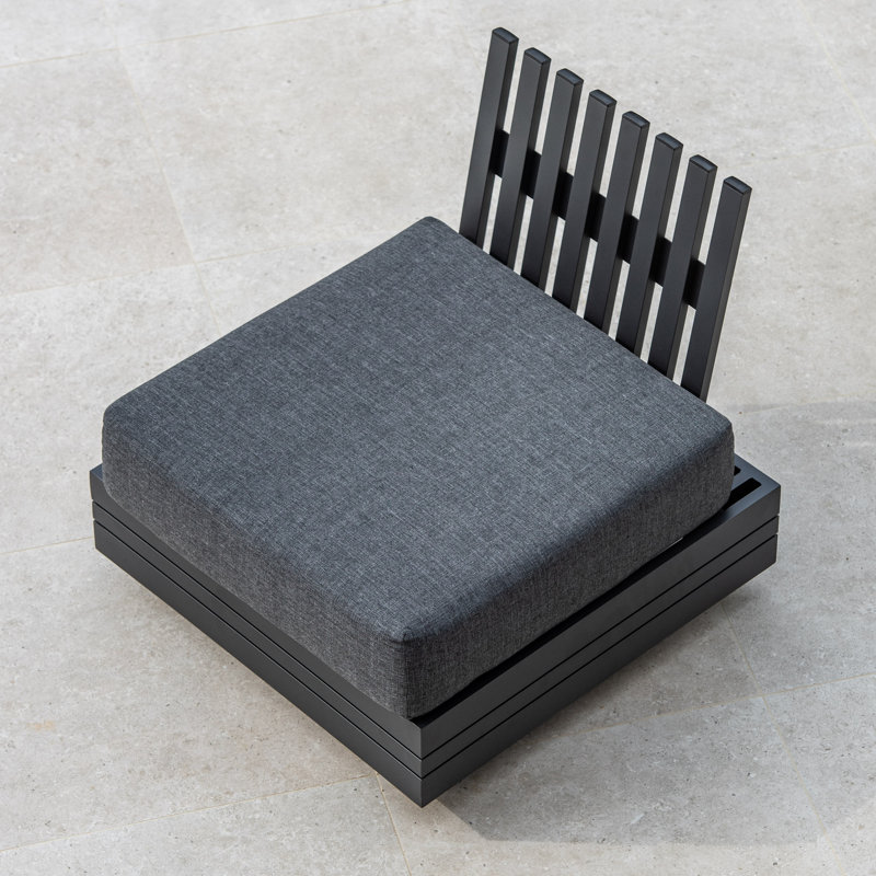 Parker Corner Unit & Footstool in Graphite
