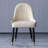 Modern PU Feather & Steel Dining Chair