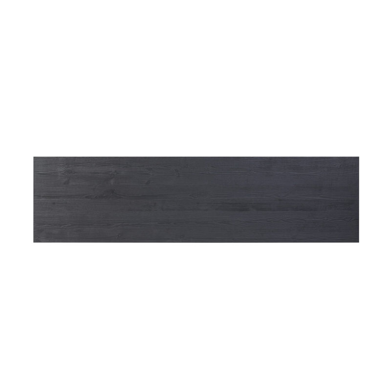 Daila 78'' Black Solid Pine Rectangular Console Table