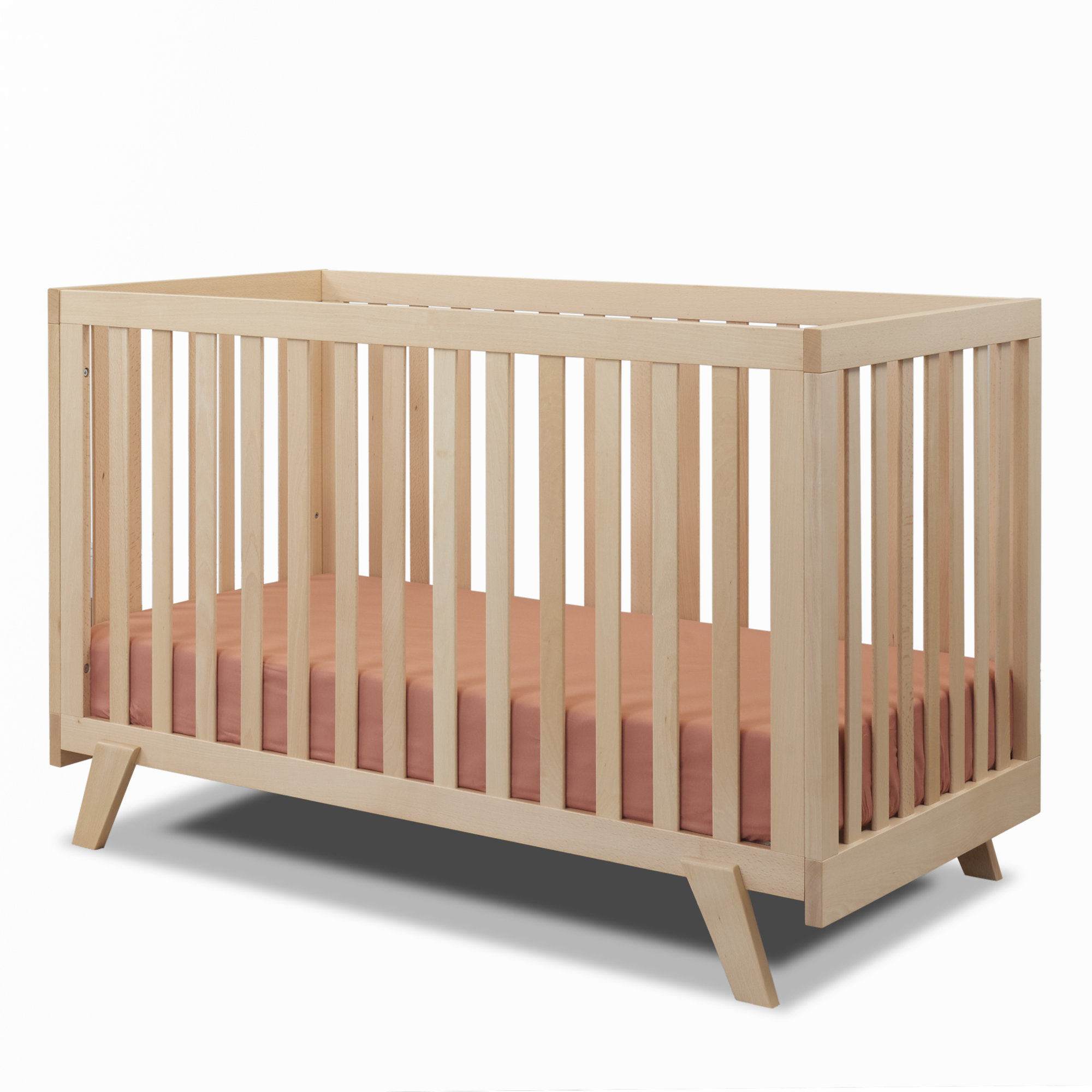 Sorelle Luce 2-in-1 Convertible Crib, Natural Wood