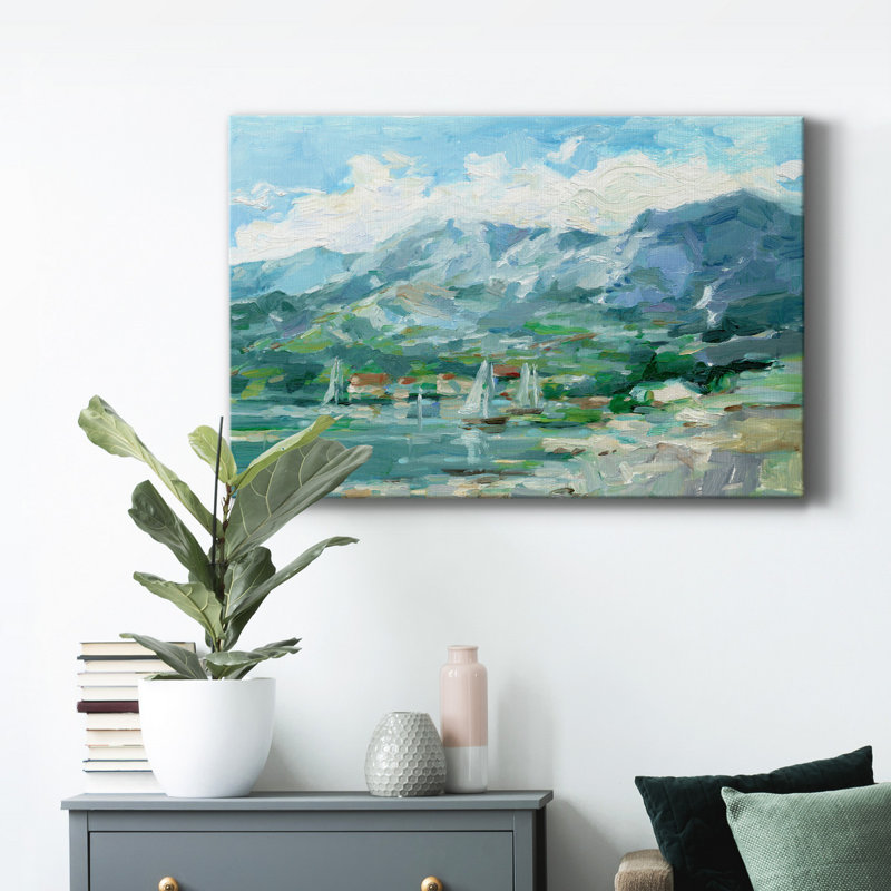 Voile le long de la côte I - reproduction, H 8 po x l 12 po x p 1 po