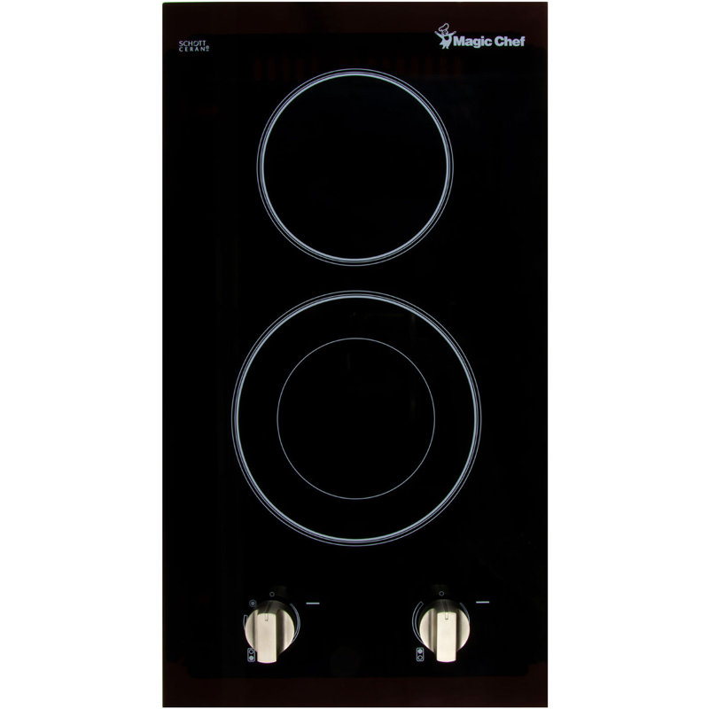 Magic Chef Black Electric 2 Burner Cooktop, 240
