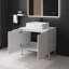 Meuble-lavabo simple 30 po avec plateau en pierre reconstituée Cariotta