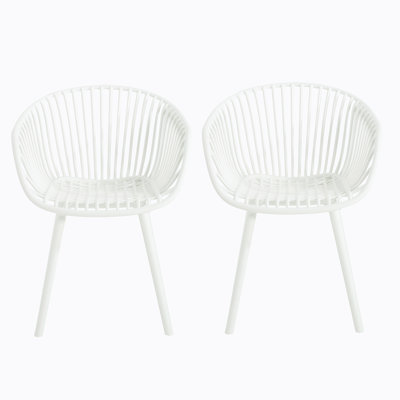Mykonos Chair Set Of 2,  For Outdoor Dining With Elegance, Durability, Comfort And Weather-Resistance