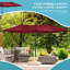 Outsunny 4.6m Garden Parasol Double-Sided Sun Umbrella-39485786