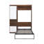 Lit escamotable simple avec armoire murale, blanc-1416380168