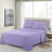 Microfiber Sheet Set 1800 Series Bed Bedding Pack with Fitted Flat Sheets & Pillow Cover-801988824-801988820