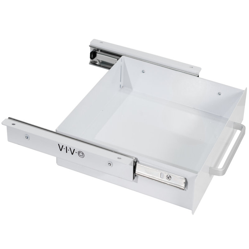 Tiroirs, 2.5" H x 14.8" W x 8.7" D, Blanc