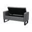 Linen Upholstered Storage Bench