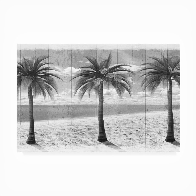 Décoration murale Abbotstown Art Licensing Studio «3 Island Palms», L 32 po x H 22 po