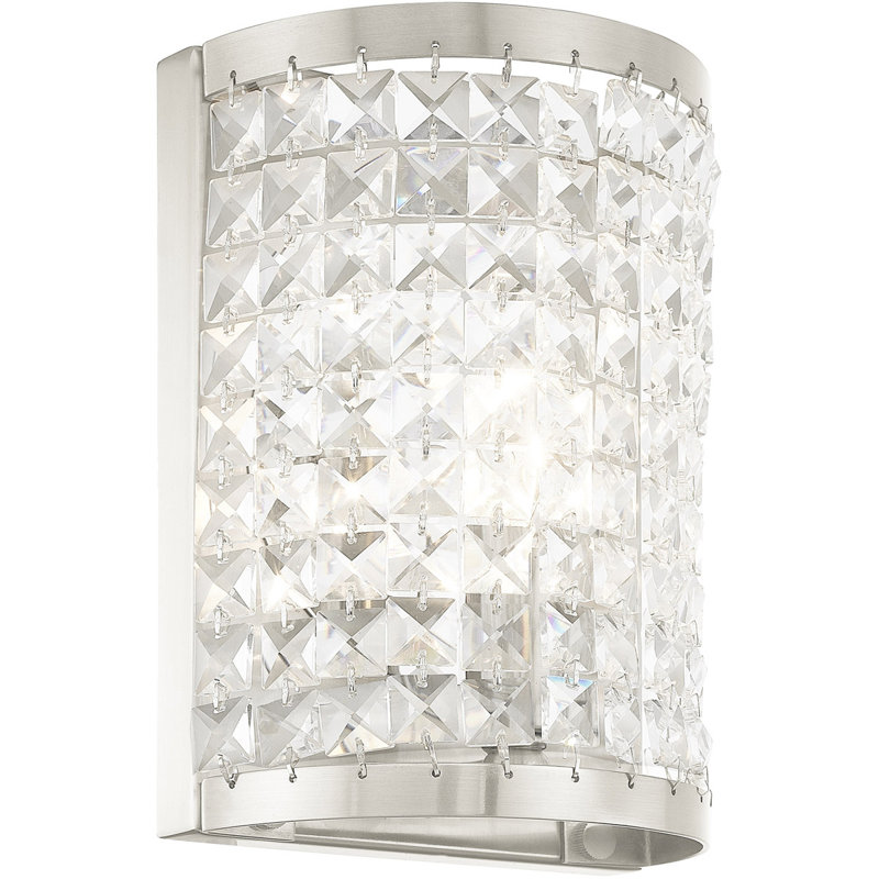 Belisle Flush Mounted Sconce, Brushed Nickel