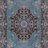 Emanuel Traditional Machine Woven Flatweave Blue and Navy Area Rug with Non Skid Backing-1963223853
