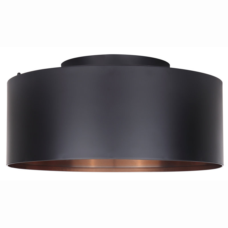 Plafonnier semi-encastré 15,75 po 2 lumières Troxel