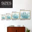 Blue Macro Coral III - Reproduction encadrée - Restickable