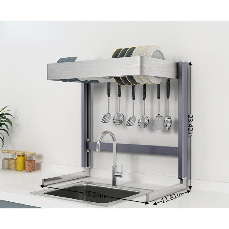 Captive Gala Carbon Steel over the Sink Dish Rack & Reviews